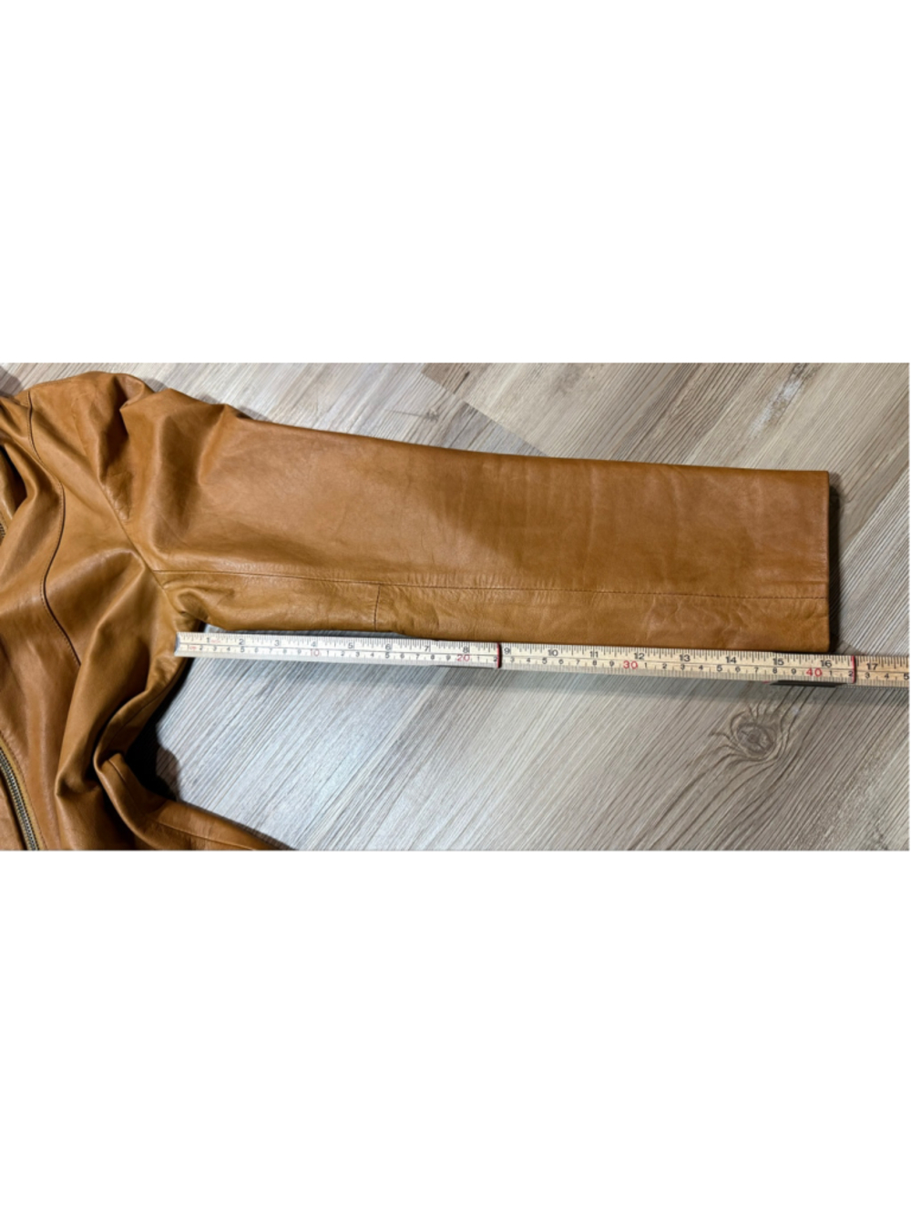 Women's Vince Scuba Brown Leather Asymmetrical Zip Jacket L - Picture 14 of 15